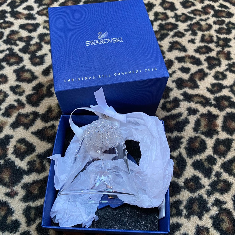 NIB Swarovski Christmas Bell ornament 2016